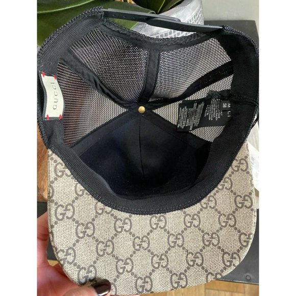 NEW Gucci GG Supreme Angry Cat Baseball Cap Hat - Picture 10 of 12